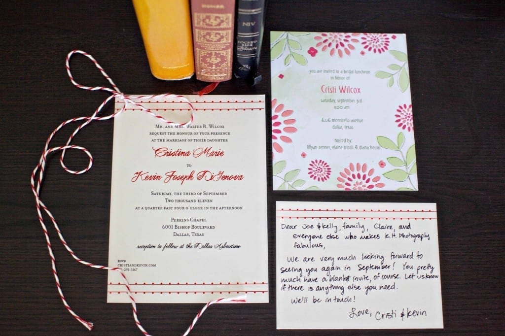 red wedding invitations