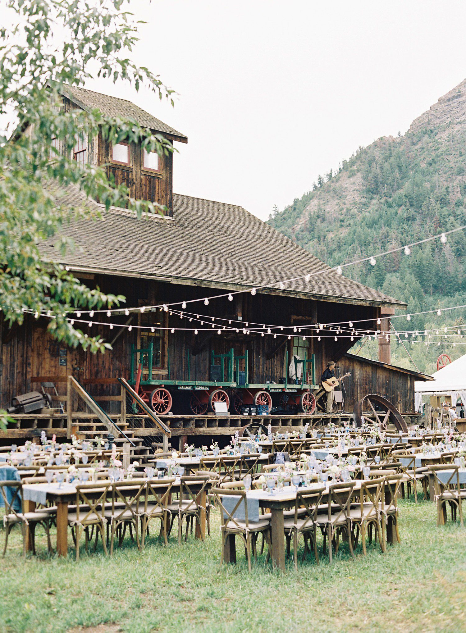 Wedding rehearsal dinner at the Holden Marlot Museum in Aspen 