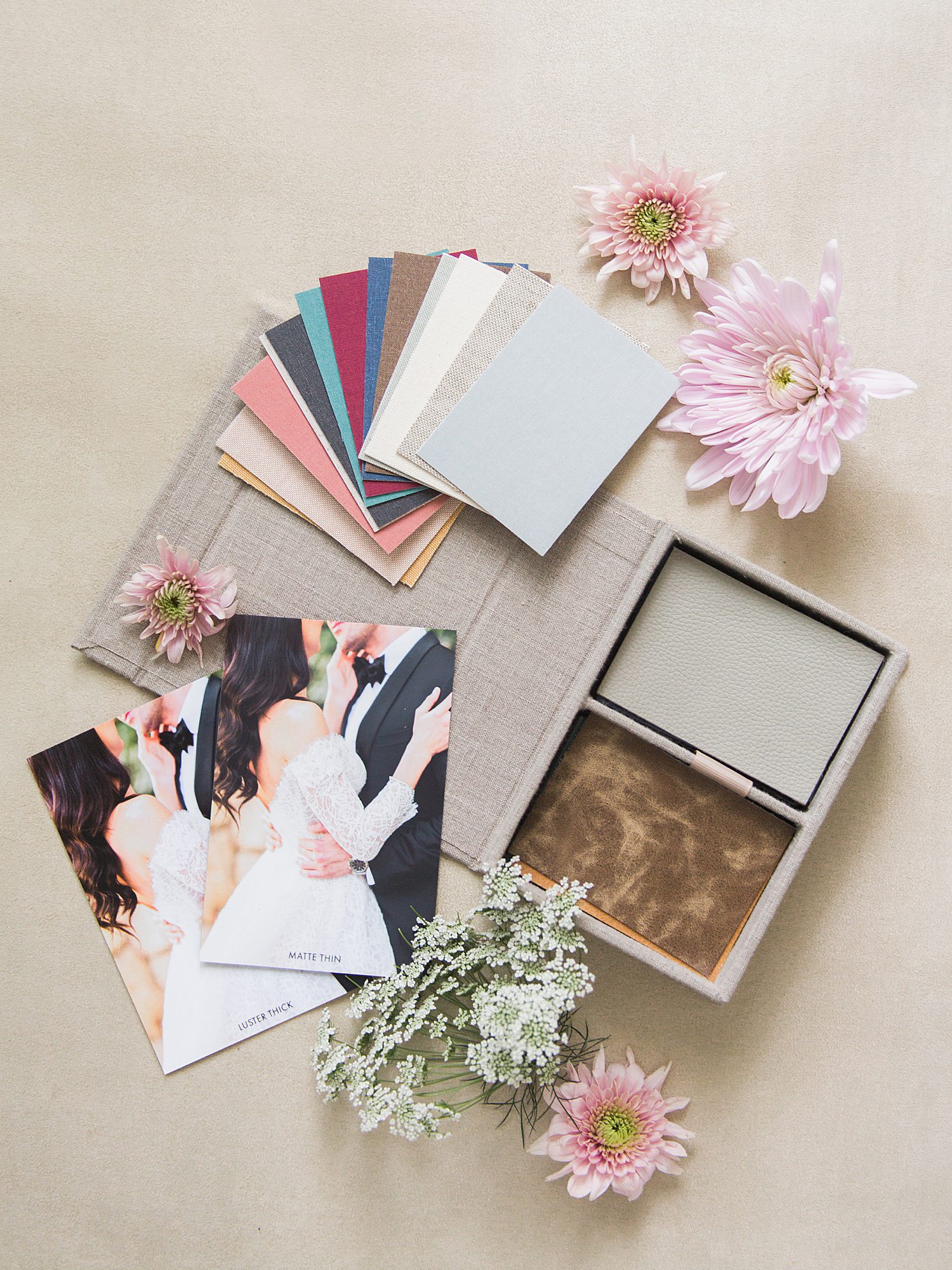 Wedding photo album cover color choices