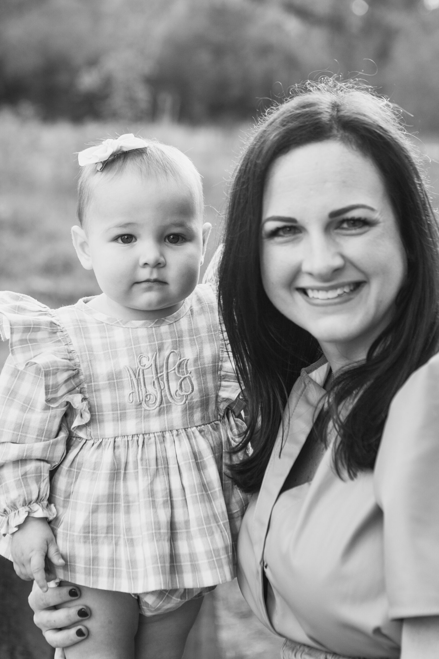 Mom with baby daughter