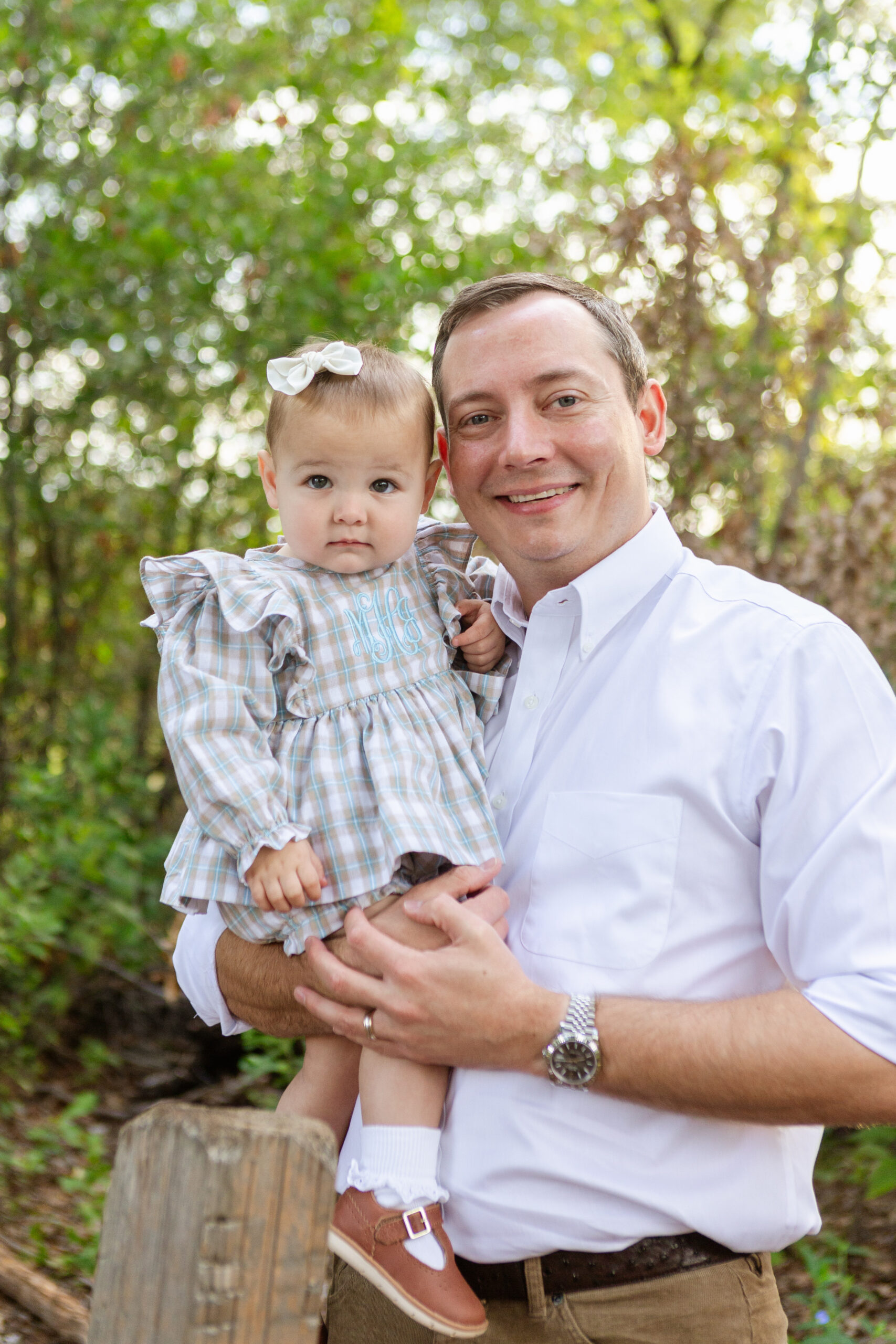 Dad with baby daughter