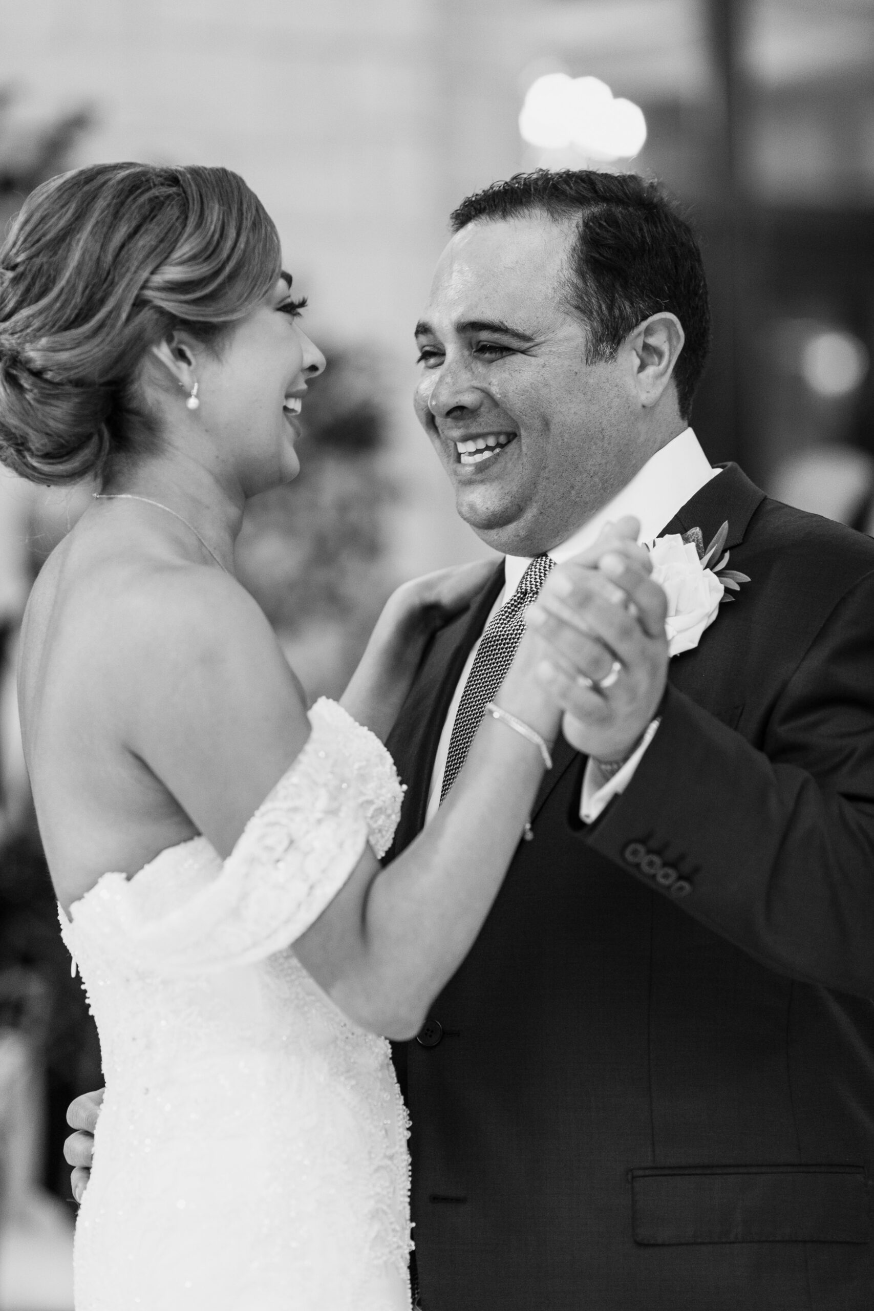 Couple's first dance at wedding