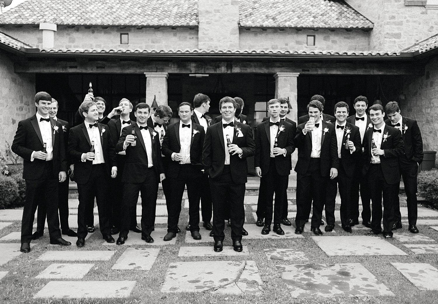 Groom with groomsmen